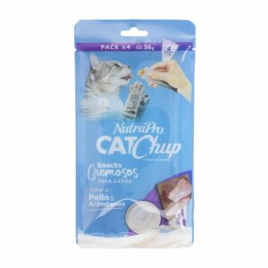 Alimento Para Gatos Sabor A Pollo Con Arándanos NUTRAPRO 56 G