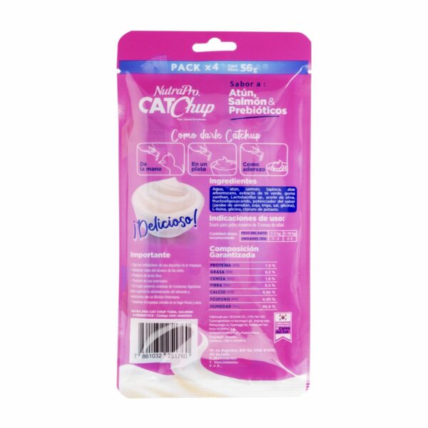 Alimento Para Gatos Sabor A Salmon Y Atún NUTRAPRO 56 G - Imagen 2