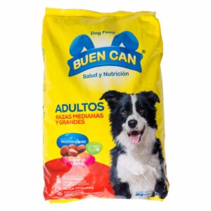 Alimento Para Perros Adulto Raza Mediana Grande Sabor A Carne BUEN CAN 4 Kg