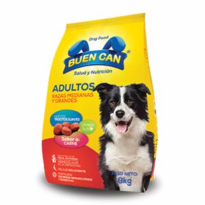 Alimento Para Perros Adulto Raza Mediana Grande Sabor A Carne BUEN CAN 8 Kg