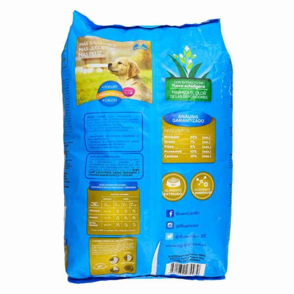 Alimento Para Perros Cachorros Razas Medianas Y Grandes BUEN CAN 4 Kg - Imagen 3