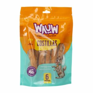 Snack Para Perros Costillitas WAUW 6 Unidades