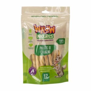 Snack Para Perros Palitos De Colágeno WAUW 12 Unidades