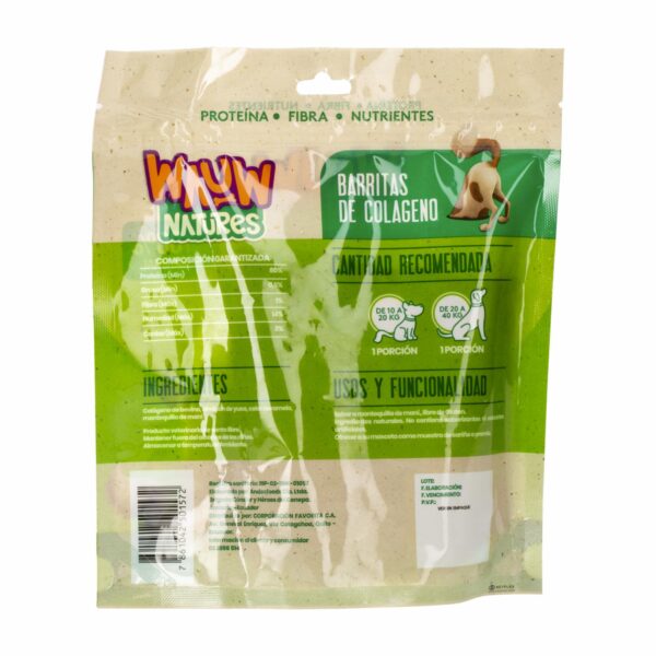 Snack Para Perros Barritas De Colágeno WAUW X 5 Uds - Imagen 2