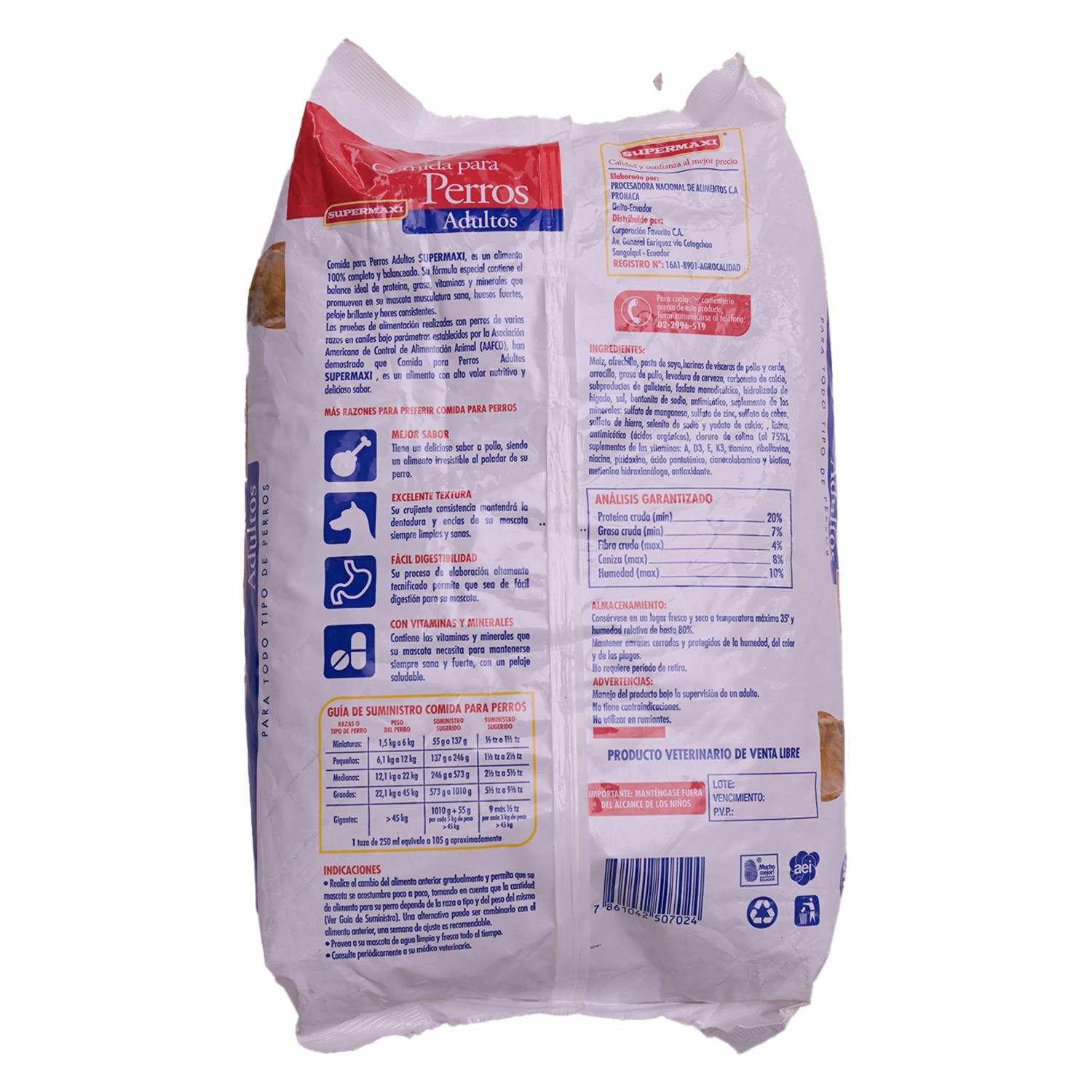 Alimento Para Perros Con Nutrientes SUPERMAXI 4 Kg - Imagen 2