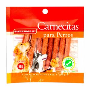 Snack Para Perros Carnecitas Para Toda Raza Y Edad SUPERMAXI 30 G