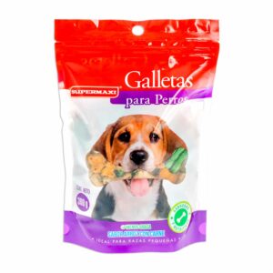 Galletas Para Perros Toda Raza Y Edad Sabor Arroz Con Carne SUPERMAXI 300 G