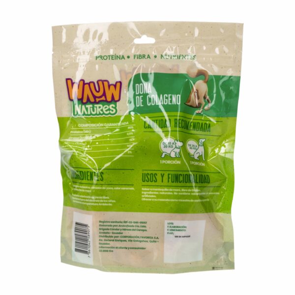 Snack Para Perros Dona De Colágeno WAUW Unidad - Imagen 2