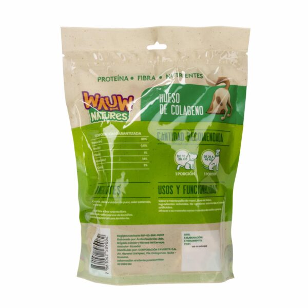Snack Para Perros Hueso De Colágeno WAUW X 2 Uds - Imagen 2