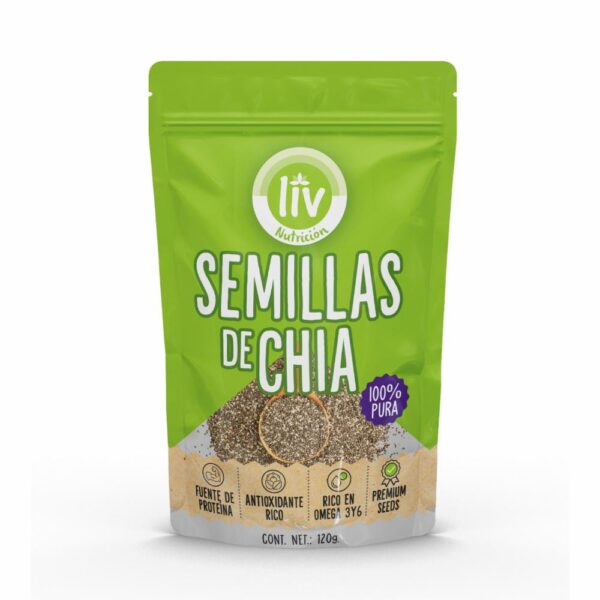 Semillas De Chía Blanca LIV 120 G - Imagen 3