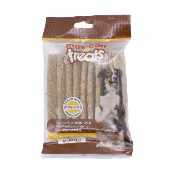 Snack Para Perros Extruido De Carnaza En Barras MAS-CAN Sabores