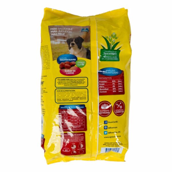 Alimento Para Perros Adultos Razas Medianas Y Grandes Sabor A Carne BUEN CAN 2 Kg - Imagen 2
