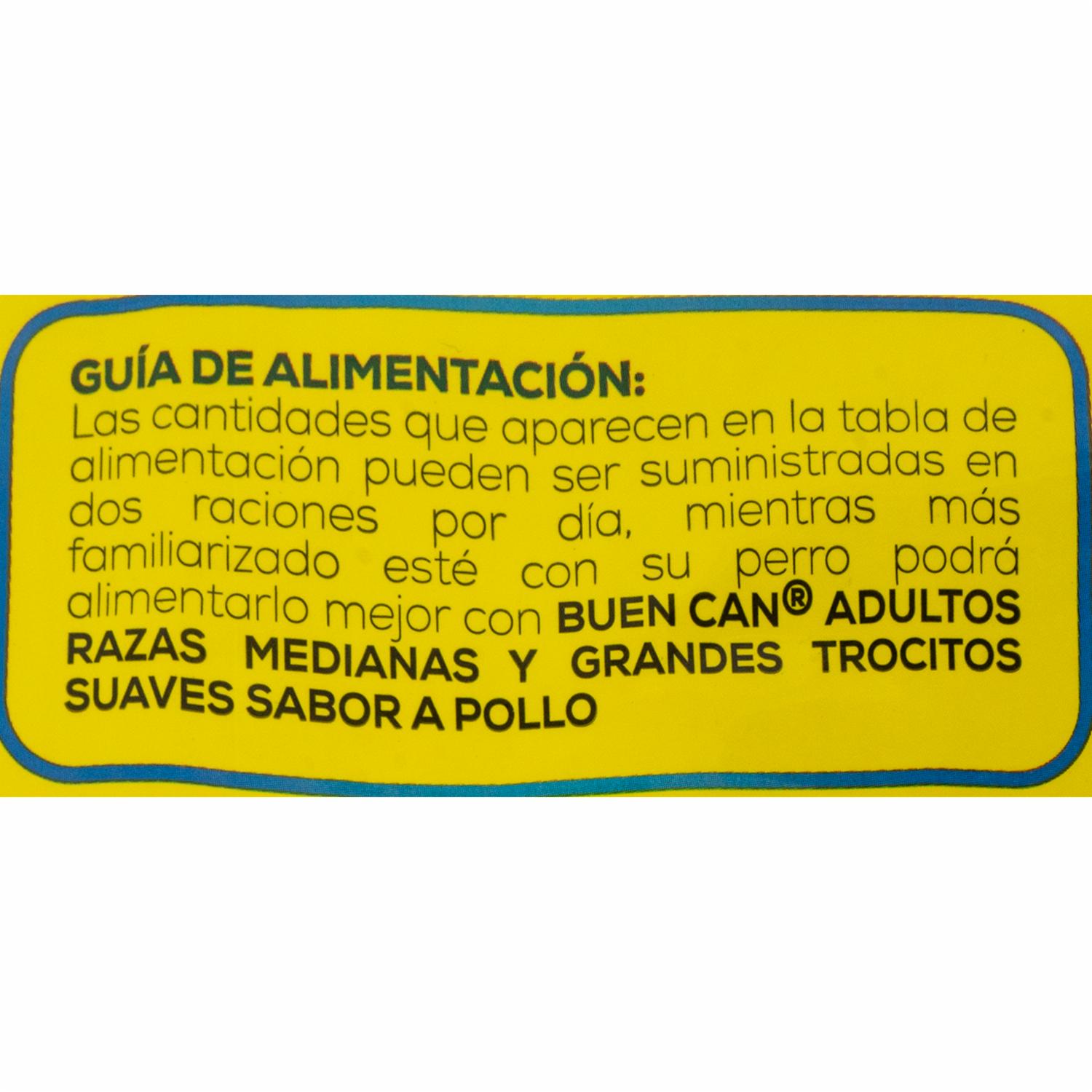 Alimento Para Perros Adulto Raza Mediana Grande Pollo BUEN CAN 4 Kg - Imagen 3
