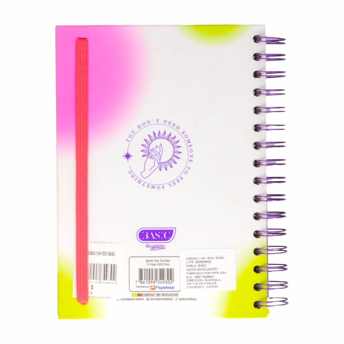 Agenda Basic 114 Hojas ESTILO 15 X 21 Cm - Imagen 3