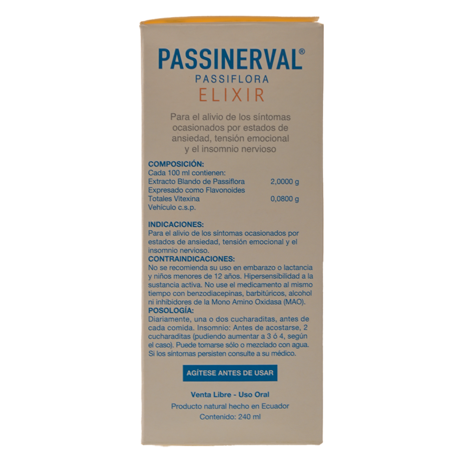 Passinerval Elixir PASSINERVAL ELIXIR 240 Ml - Imagen 4