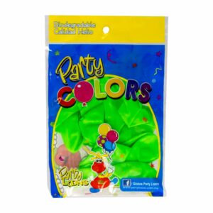 Globo N9 Neón Verde PARTY LOONS X 10 Uds