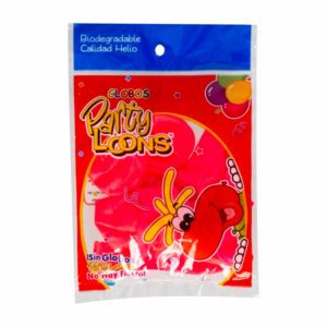 Globo N9 Neón Rosa PARTY LOONS X 10 Uds