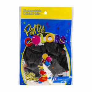 Globo N9 Negro PARTY LOONS X 10 Uds