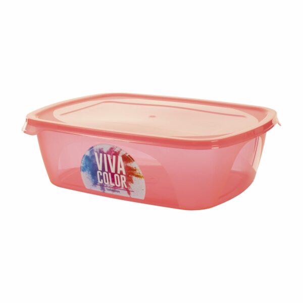 Repostero Con Tapa Rojo Laser Viva Color PLAPASA 2,2 Litros