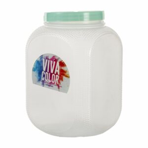 Pomo Repostero Con Tapa Verde Perlado Viva Color N3 PLAPASA 2.75 L