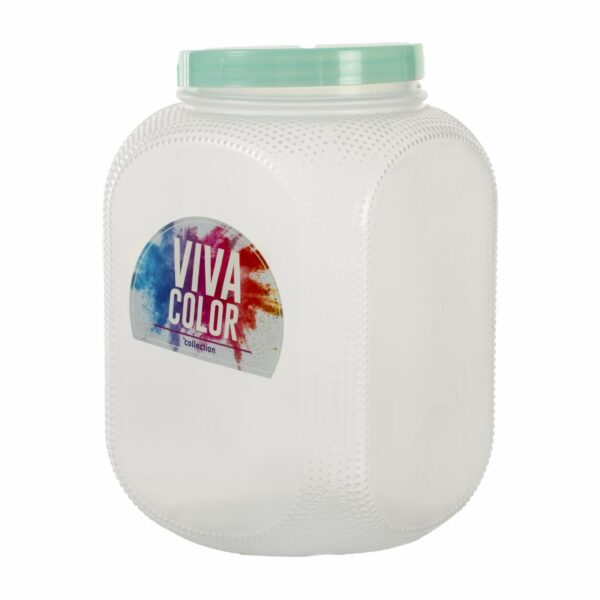 Pomo Repostero Con Tapa Verde Perlado Viva Color N3 PLAPASA 2.75 L