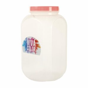 Pomo Repostero Con Tapa Rojo Laser Viva Color N4 PLAPASA 3.5 L