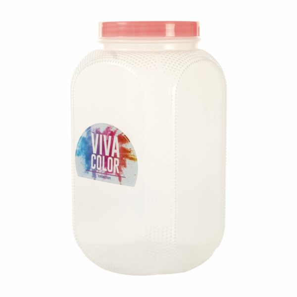 Pomo Repostero Con Tapa Rojo Laser Viva Color N4 PLAPASA 3.5 L