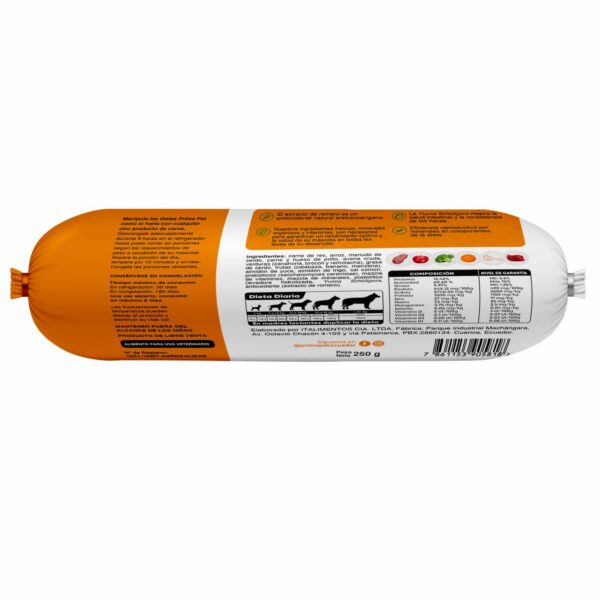 Alimento Para Perros Cocido Sabor A Res Pollo Y Cerdo PRIME PET 250 G - Imagen 3