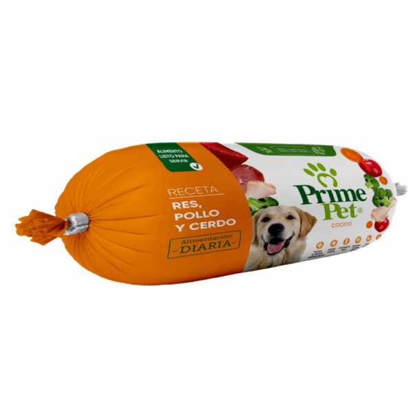 Alimento Para Perros Cocido Sabor A Res Pollo Y Cerdo PRIME PET 250 G - Imagen 4