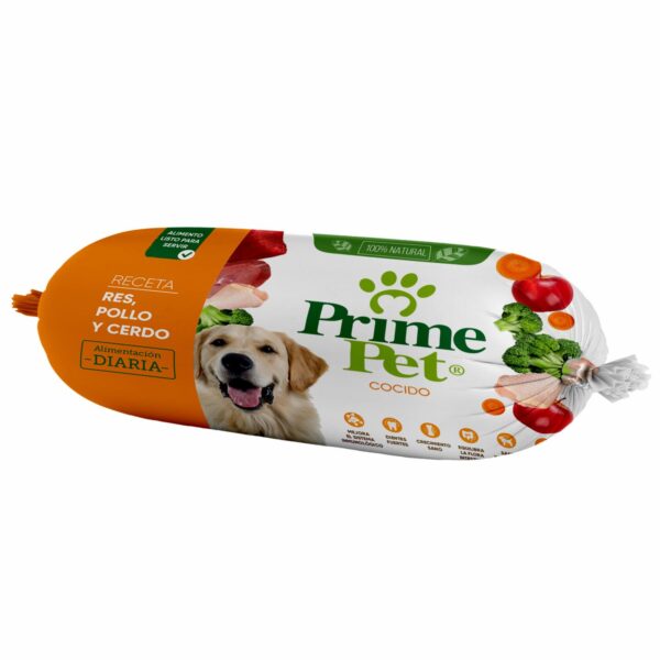 Alimento Para Perros Cocido Sabor A Res Pollo Y Cerdo PRIME PET 250 G - Imagen 5