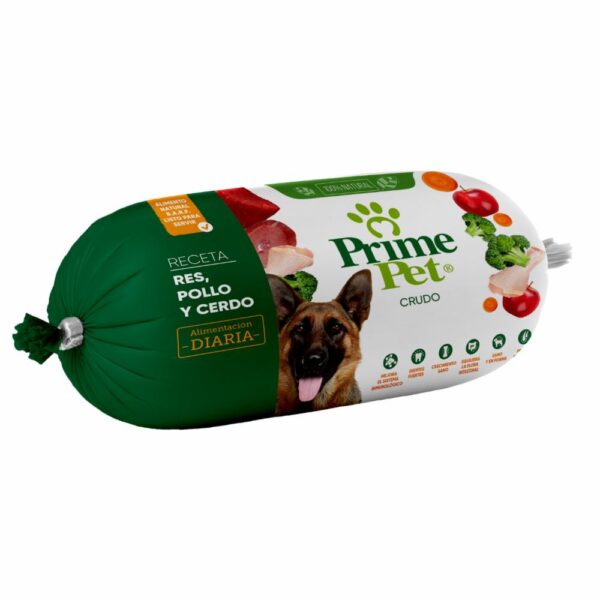 Alimento Para Perros Crudo Sabor A Res Pollo Y Cerdo PRIME PET 1 Kg - Imagen 4