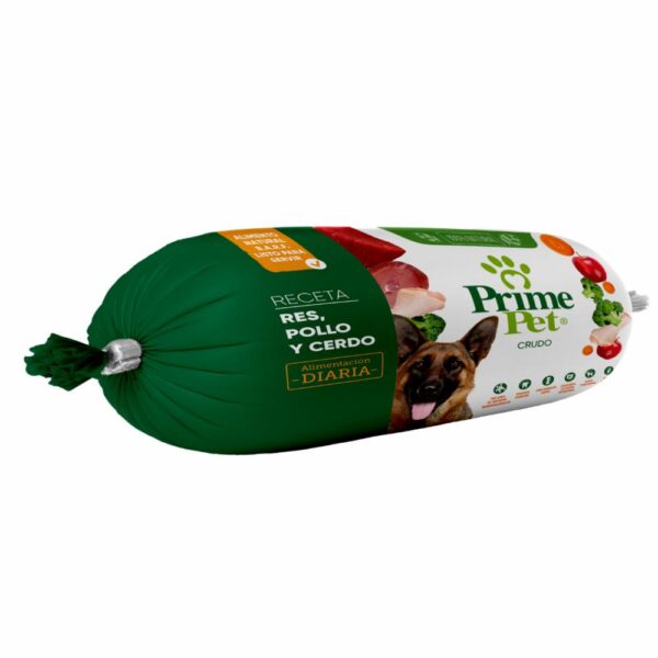 Alimento Para Perros Crudo Sabor A Res Pollo Y Cerdo PRIME PET 250 G - Imagen 4