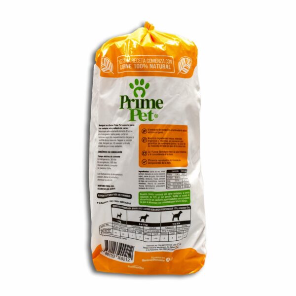 Alimento Para Perros Cocido Sabor A Res Pollo Y Cerdo PRIME PET 16 Rebanadas De 125 G - Imagen 2