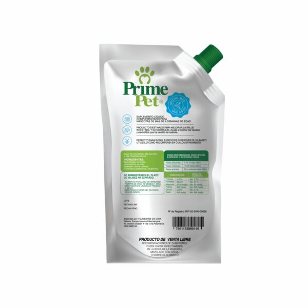 Gel Hidratante Para Perros Y Gatos Isotónico Sabor A Caldo De Pollo PRIME PET 150 Ml - Imagen 3