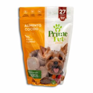 Alimento Cocido Res Pollo Y Cerdo PRIME PET 500 G