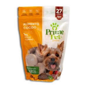 Alimento Cocido Res Pollo Y Cerdo PRIME PET 500 G