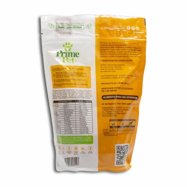 Alimento Cocido Res Pollo Y Cerdo PRIME PET 500 G - Imagen 2