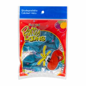 Globo N9 Turquesa PARTY LOONS X 10 Uds
