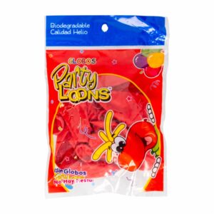 Globo N12 Rojo PARTY LOONS X 10 Uds
