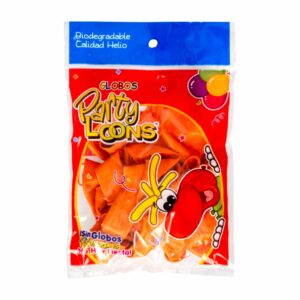 Globo N12 Naranja PARTY LOONS X 10 Uds