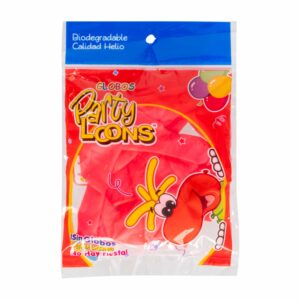 Globo N12 Rosa Neón PARTY LOONS X 10 Uds