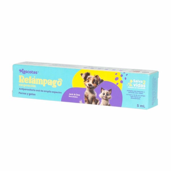 Antiparasitario Para Mascotas Para Perros Y Gatos RELAMPAGO 5 Ml - Imagen 4