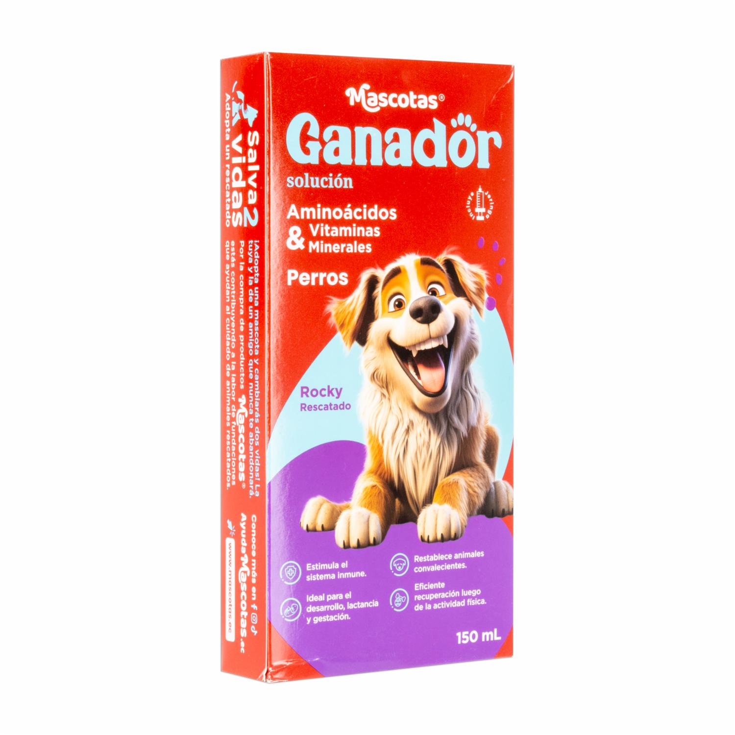 Multivitamínico Para Mascotas Aminoácidos GANADOR 150 Ml - Imagen 3