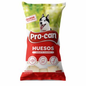 Juguete Para Perro 4 Huesos Sabor Natural PRO-CAN 4-5"