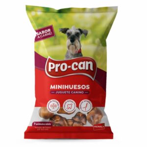 Juguete Para Perro 7 Mini Huesos Sabor A Carne PRO-CAN 2,5"