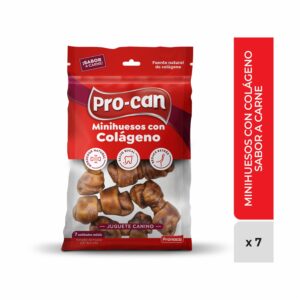 Huesos Para Perros Mini Sabor A Carne PRO-CAN 2,5"