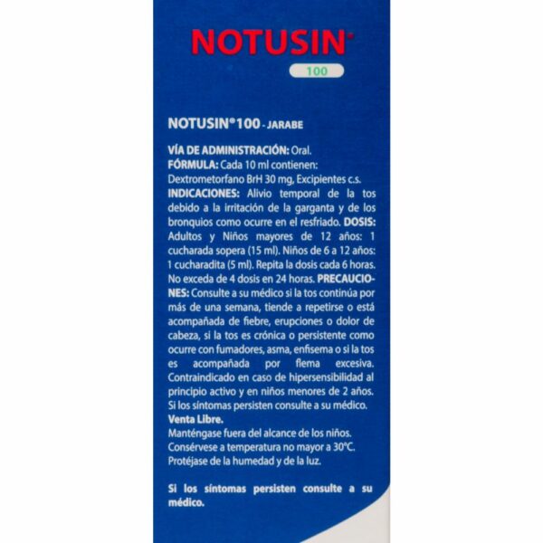 Jarabe Para La Tos NOTUSIN 100 ml - Imagen 3