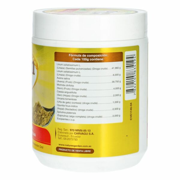 Suplemento Colon Live NATURES GARDEN 500 g - Imagen 2