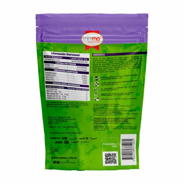 Galletas Para Perros Razas Pequeñas Y Minis Sabor Arroz Con Carne HUESITOS 500 G - Imagen 3