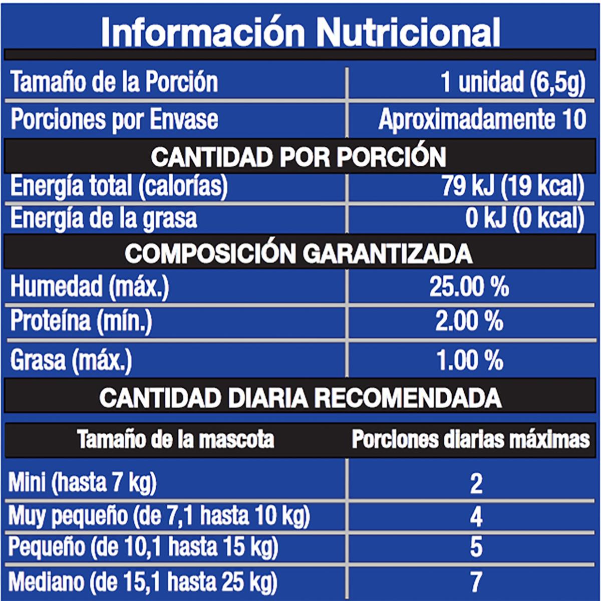 Snack Para Perros Masticable Razas Pequeñas Y Minis Sabor A Pollo Asado CHEWY TOYS 65 G - Imagen 2